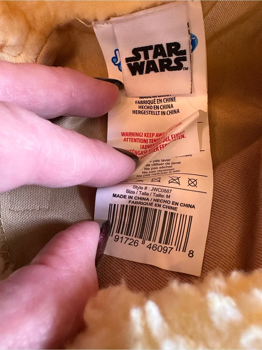 Star Wars Yoda Costume Kids Medium Jedi Robe Dress Green Ears